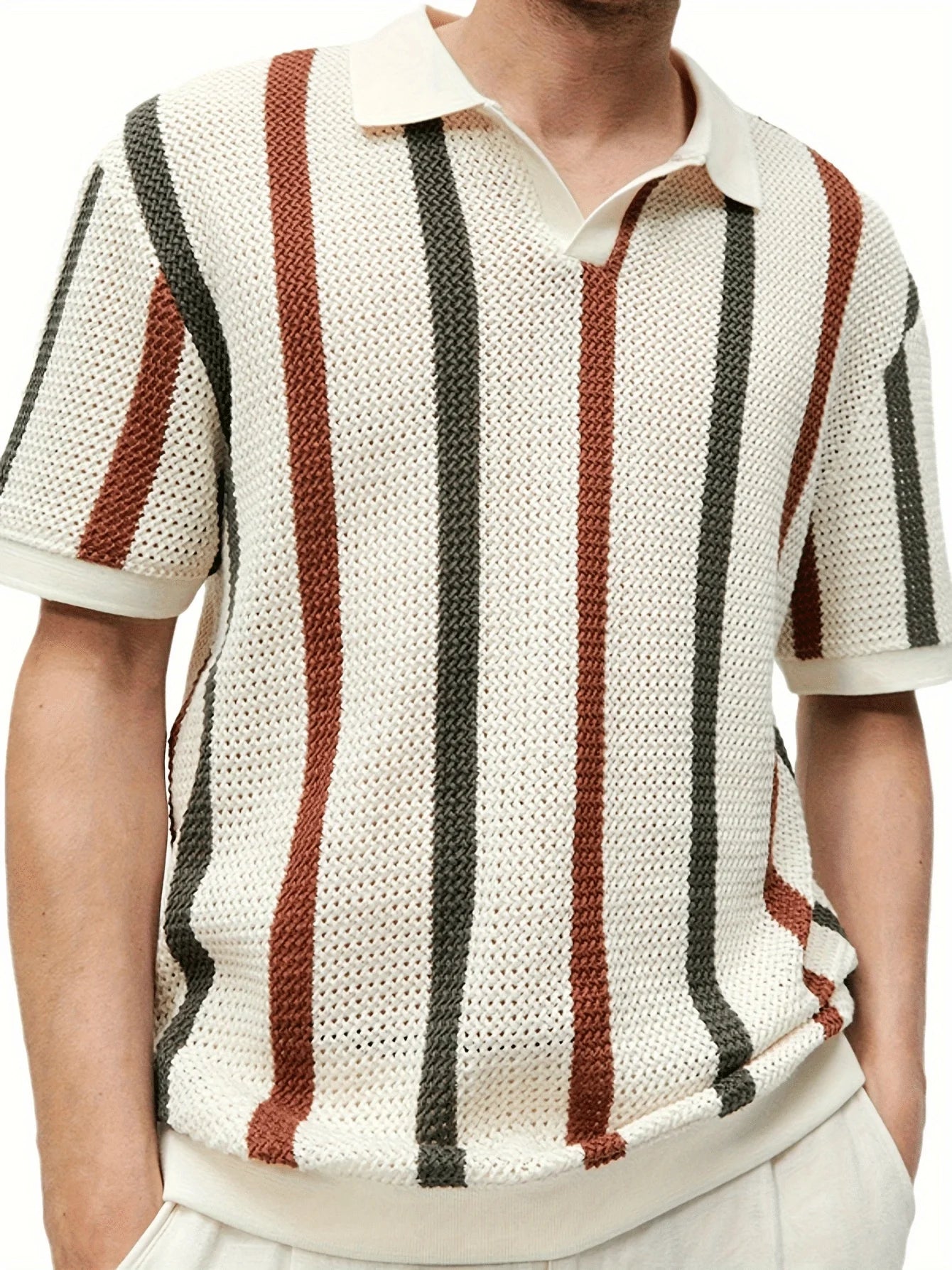 Men's Casual Polo Shirt - Classic Fit Short Sleeve Design, Comfortable and Breathable for Everyday and Business Casual Wear