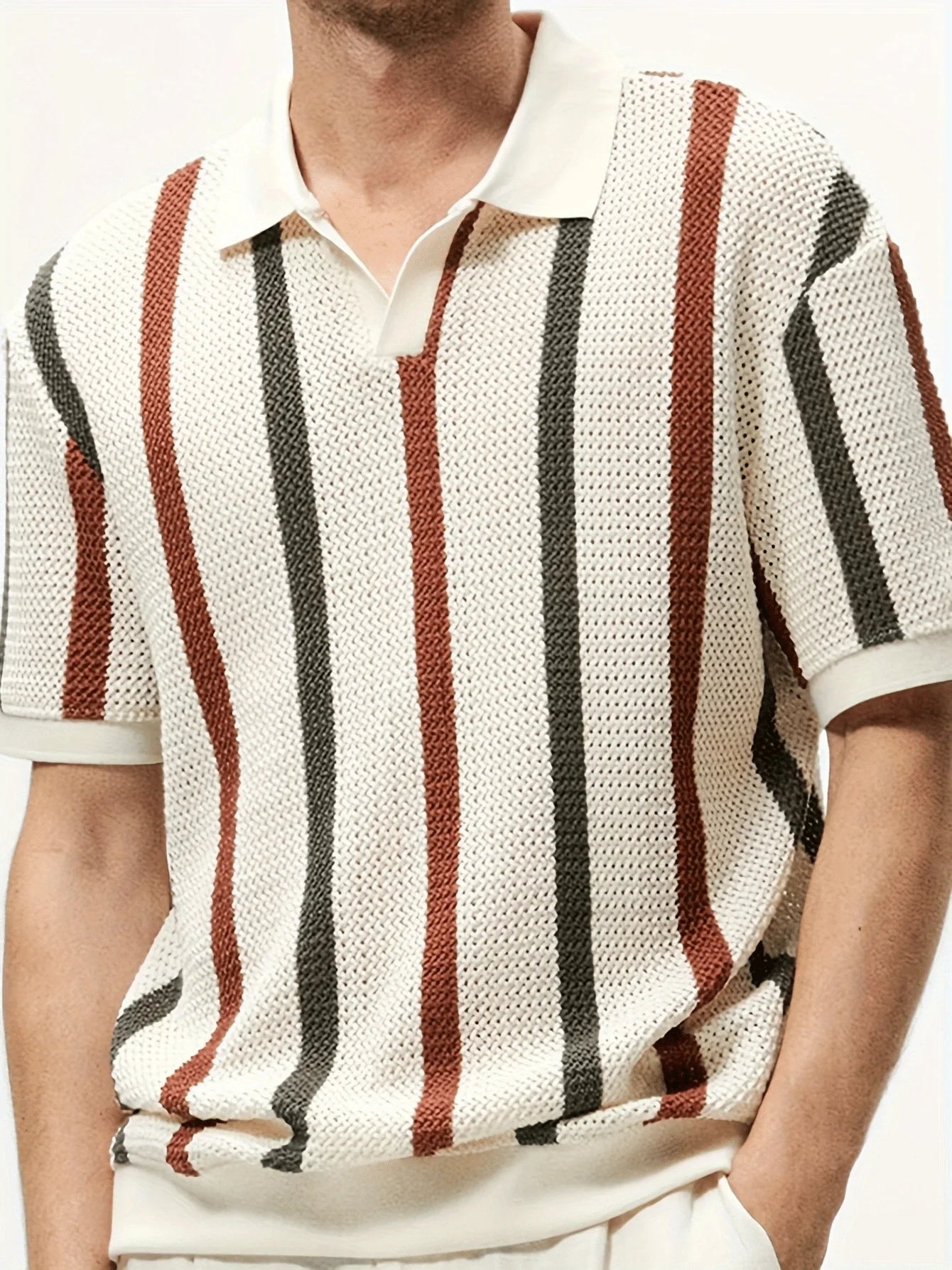 Men's Casual Polo Shirt - Classic Fit Short Sleeve Design, Comfortable and Breathable for Everyday and Business Casual Wear