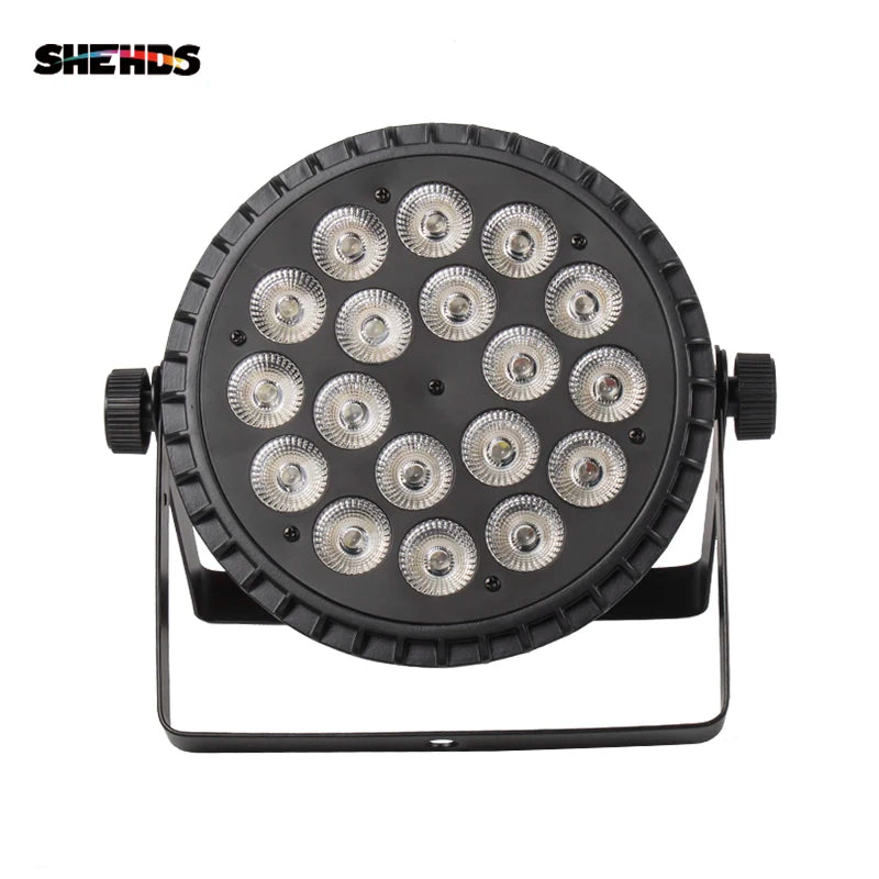 Aluminum Alloy LED Par 18x18W RGBWA+UV Lights 6in1 LED Lighting DMX512 Disco Light Professional Stage Dj Equipment Fast Shipping