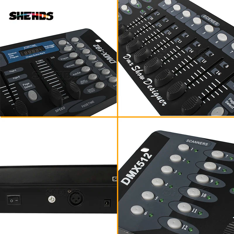 DMX512 Stage Light DMX Controller Console DMX 192 Controller for  Led Par Moving Head Stage Party DJ Light DMX Disco Equipment