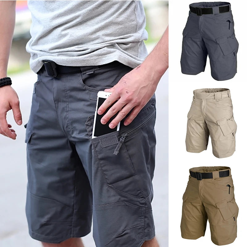 2021 Upgraded Waterproof Shorts Men's Cargo Shorts Relaxed Resistant Hiking Cycling Shorts For Outdoor Activity Pantalones