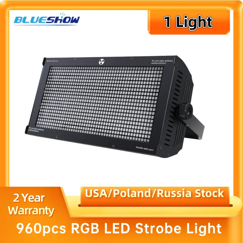 Sunny LED Strobe Light 1000w 960pcs Strobe Light DMX RGB Sound SMD5050 Led Flash Lights Disco LED FlashLight
