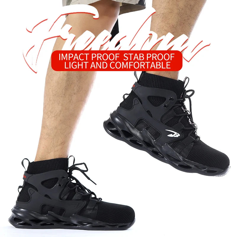 Breathable Anti-Smash And Anti-Puncture Safety Shoes For Men
