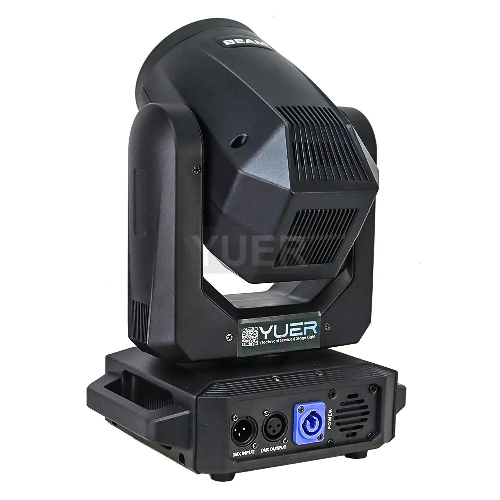 4Pcs 200W LED With Ring Beam Spot Moving Head Light With 18 Rotating Prism Rainbow Effect DMX512 Disco Party CLub Stage Lights