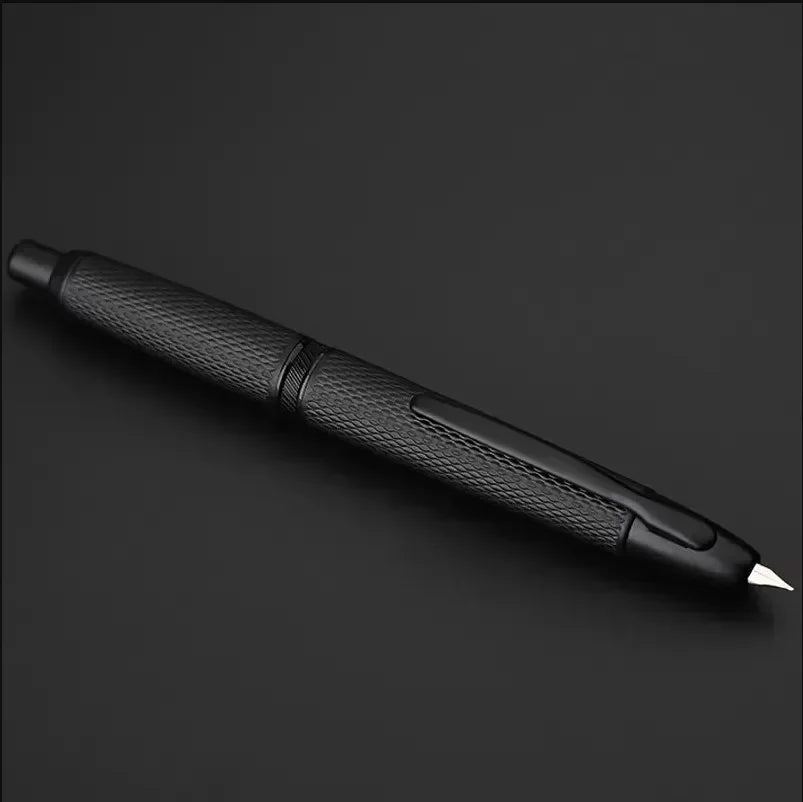 MOONMAN A1 AK1 Metal Press fountain pen Fish scale pattern design EF 0.4MM Nib writing ink pens school office supplies gifts pen