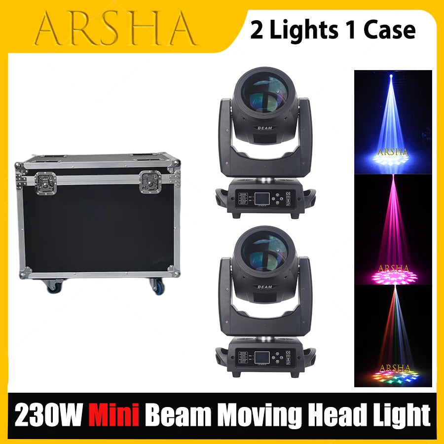No Tax 4Pcs Mini Beam 230W 7R Moving Head Light Professional Stage Beam Lighting for Show Disco Dj Club Light Nightclub DMX