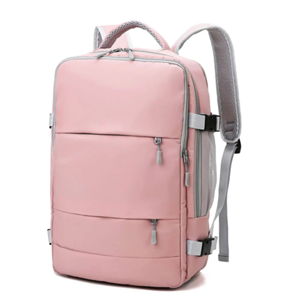 Women Travel Backpack Waterproof Anti-Theft Casual Daypack Bag Luggage Strap USB Charging Port Backpacks Laptop School Bags
