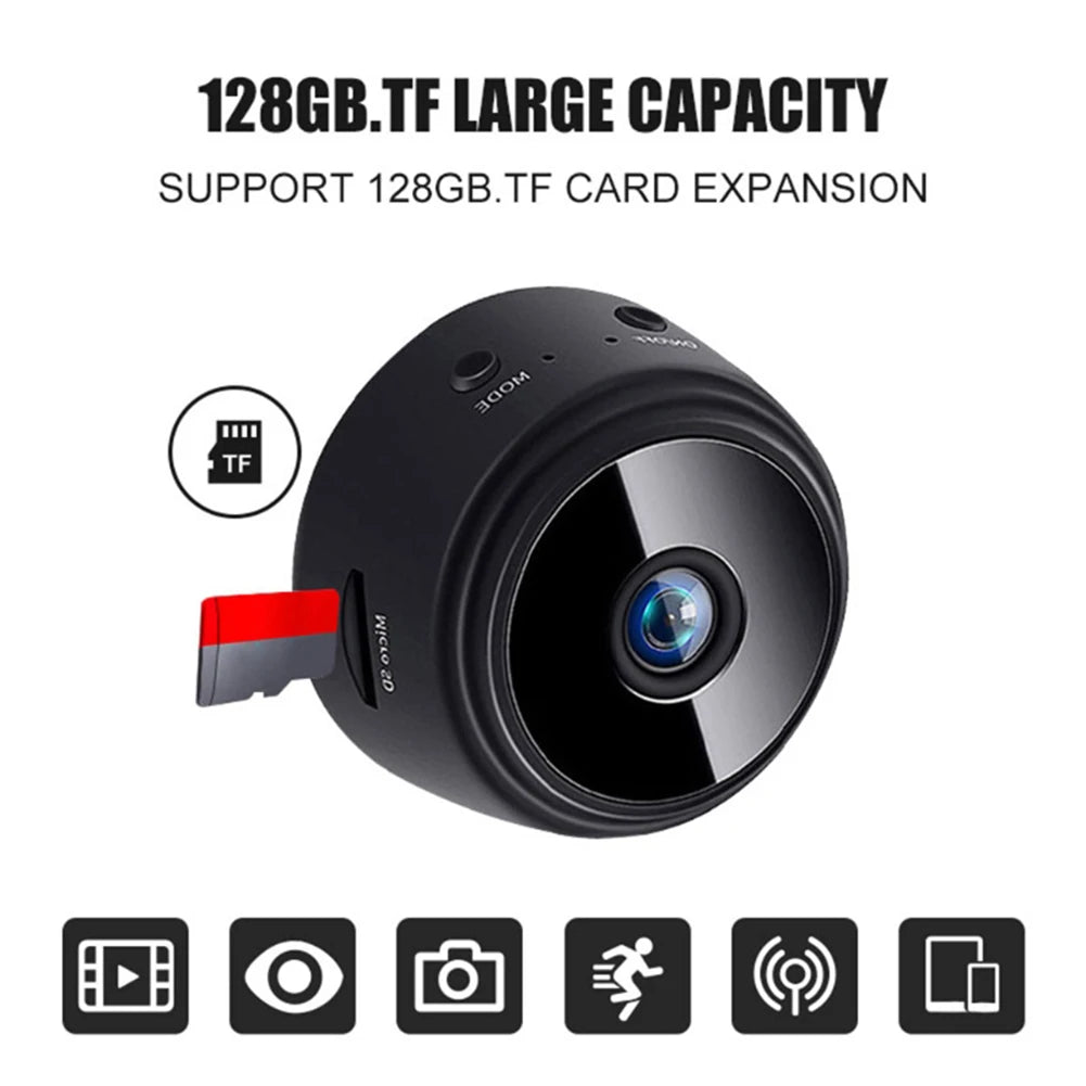 HD 1080P WiFi Camera Monitor Video Surveillance Recorder Detection Device for Home Security Machine Accessory