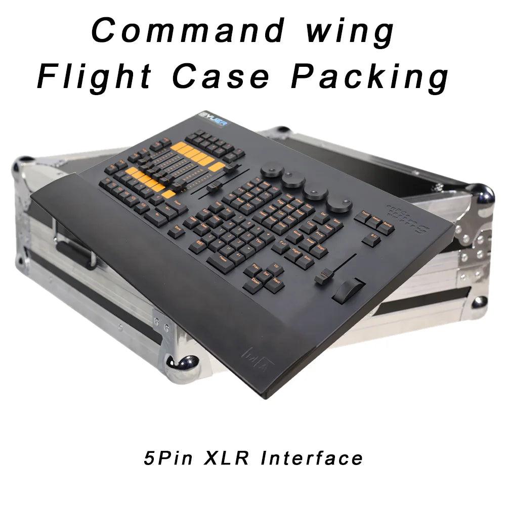 Command wing Controller Connect Lastest Version Software For Stage Lighting DMX Moving Head Lighting 2048 Parameters Fader Wing