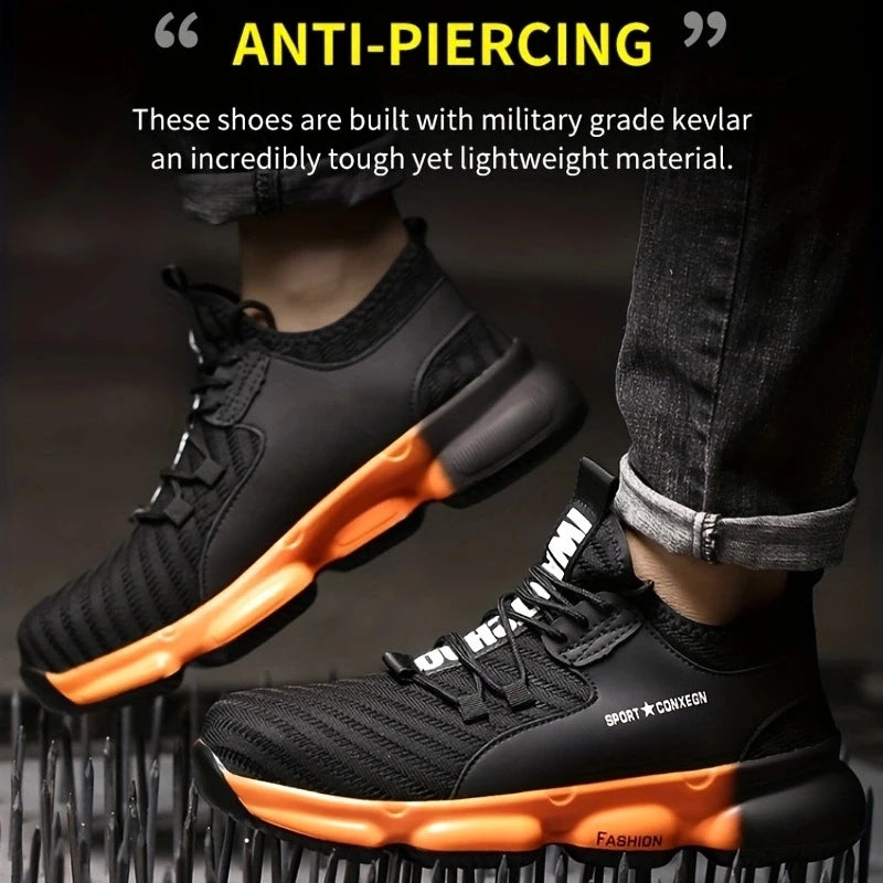Department Safety Shoes Mens Anti Smash Puncture Breathable