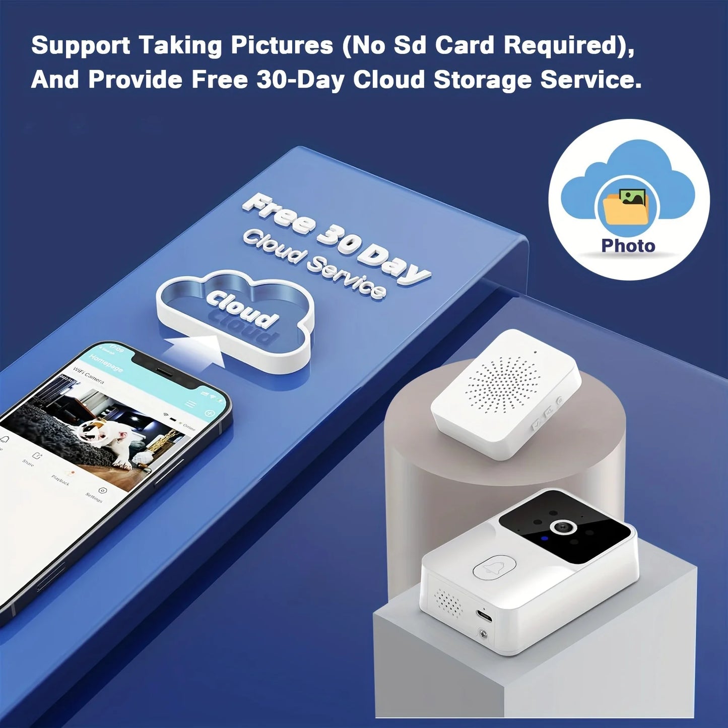 Tuya Smart Video Doorbell Camera HD Wireless for Home Security