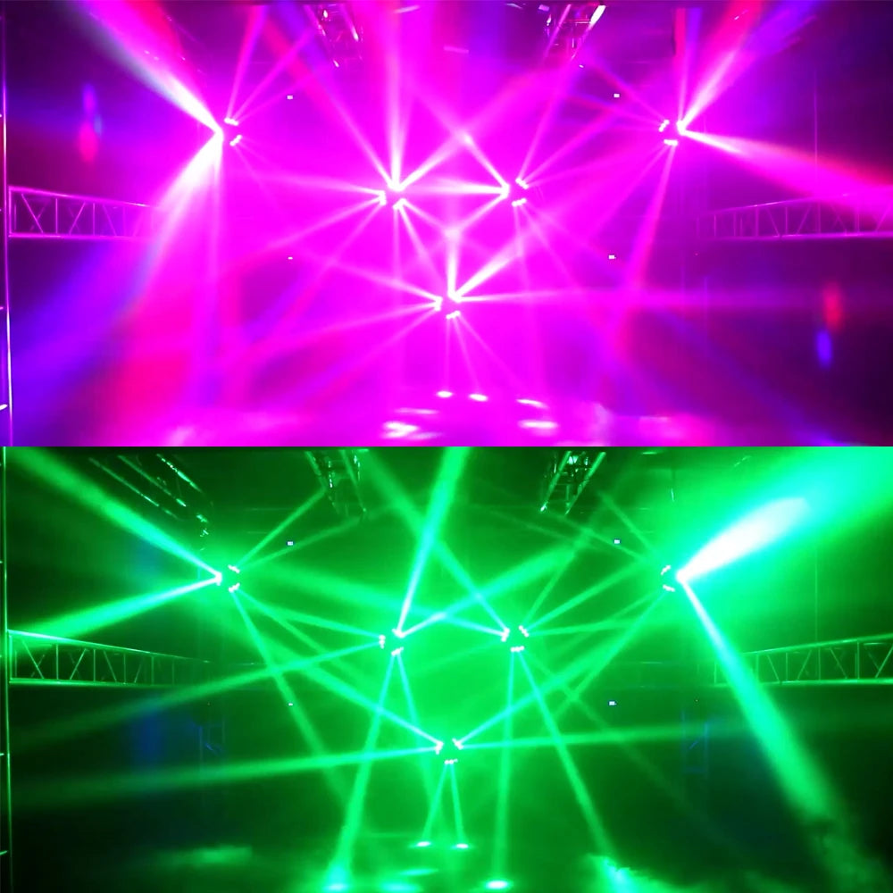 Mini LED 8X6W/9x10W Spider Light RGBW DMX512 Spider Moving Head Beam Light Used In DJ Disco Bar KTV Stage Lighting SHEHDS