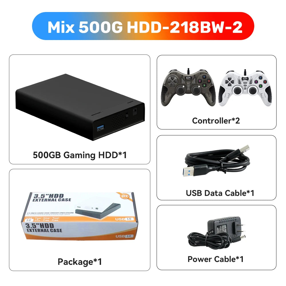 500GB Gaming HDD Retrobat & Launchbox Console with 38200+ Games