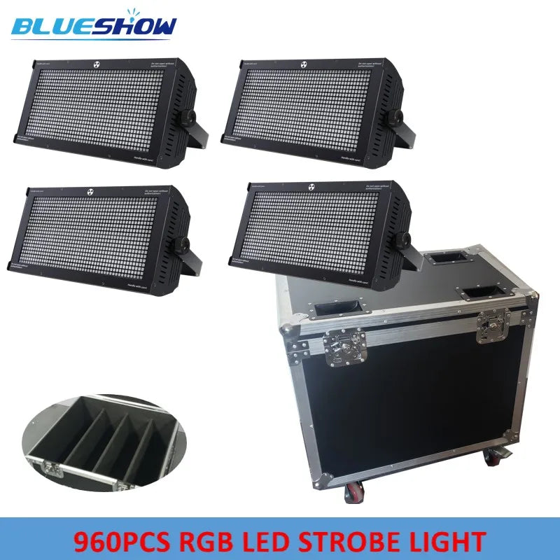 Sunny LED Strobe Light 1000w 960pcs Strobe Light DMX RGB Sound SMD5050 Led Flash Lights Disco LED FlashLight