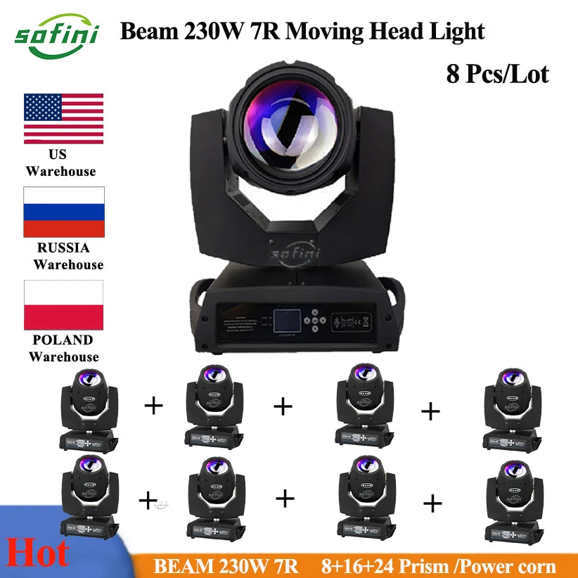 Beam 230 7R Moving Head Beam Sharpy 7R 230W Lyre Beam Light  For DJ Disco Stage Beam light Nightclub Parties Show Flightcase