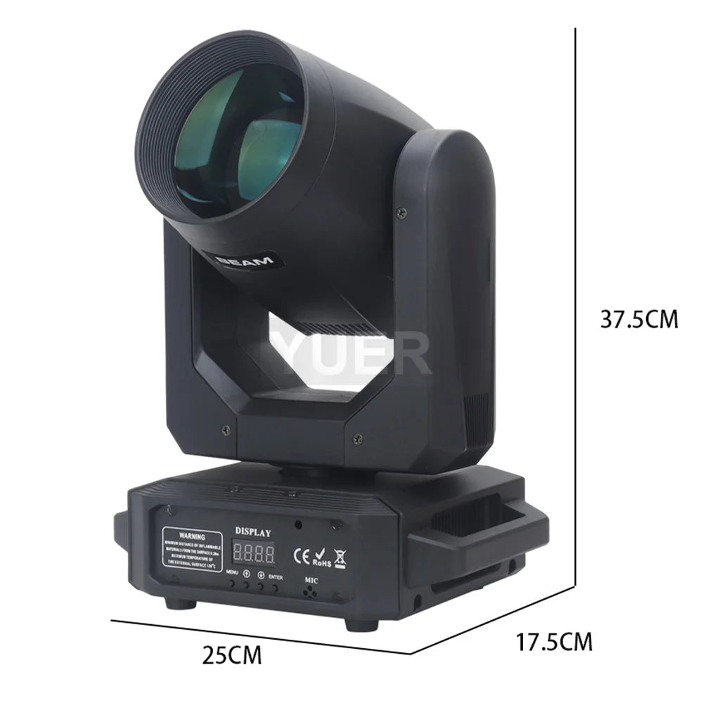 4Pcs/lot LED Moving Head Light 200W Beam+Spot+18 Rotating Prisms+Rainbow Effect Dj Dmx Stage Light Effect Light Disco Dj Bar