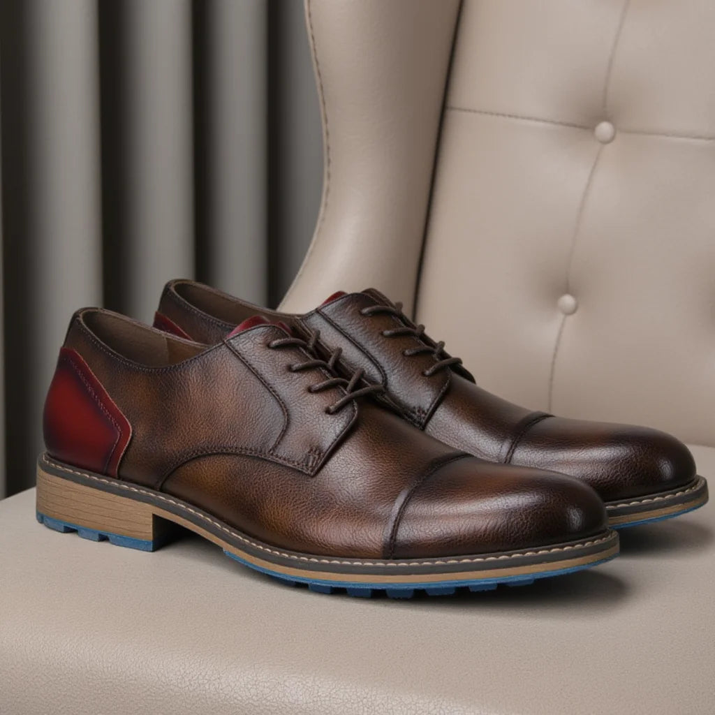 Retro Men Derby Shoes Men Casual shoes Fashion Men Leather Shoes