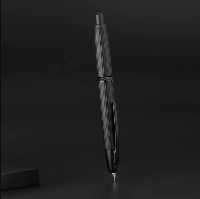 MOONMAN A1 AK1 Metal Press fountain pen Fish scale pattern design EF 0.4MM Nib writing ink pens school office supplies gifts pen