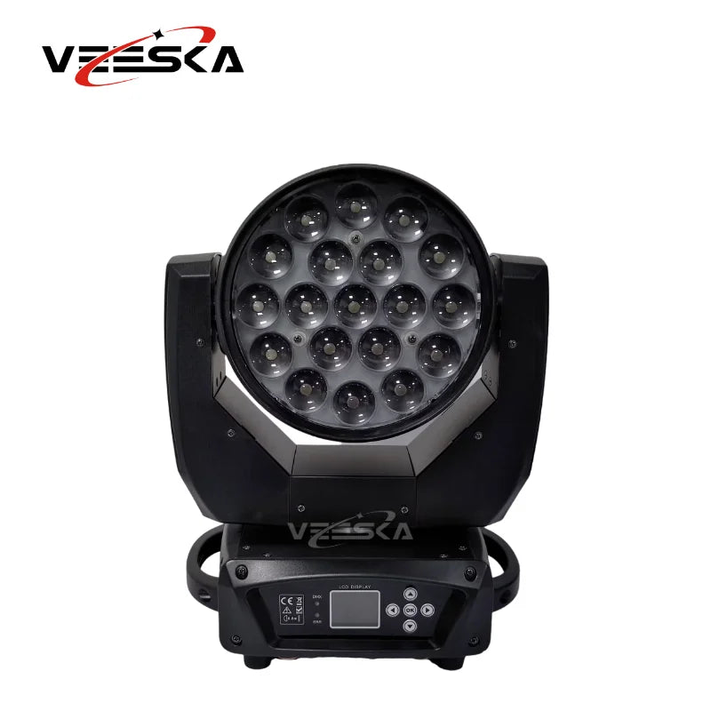 1-10PCS 19X15W Beam Wash Moving Head LED Zoom Lyre Wash Light RGBW Beam Effcect For Dj Light Wedding Party Show flight box