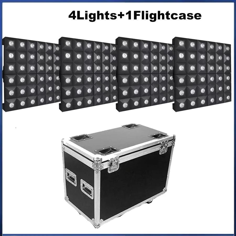 LED 36x3W RGB Blinder Matrix Beam DMX512 Stage Effect Light With Flightcase  For DJ Disco Party Dance Floor Clubs And Wedding