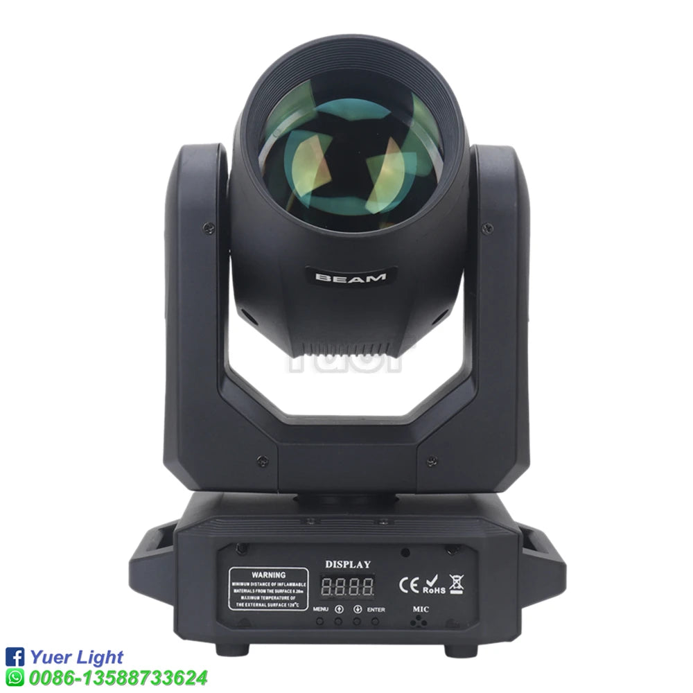 200W Party Moving Head Light LED Beam Spot 3in1 For Disco DJ Club 6+12 prism Christmas professional Party Stage Effect Light