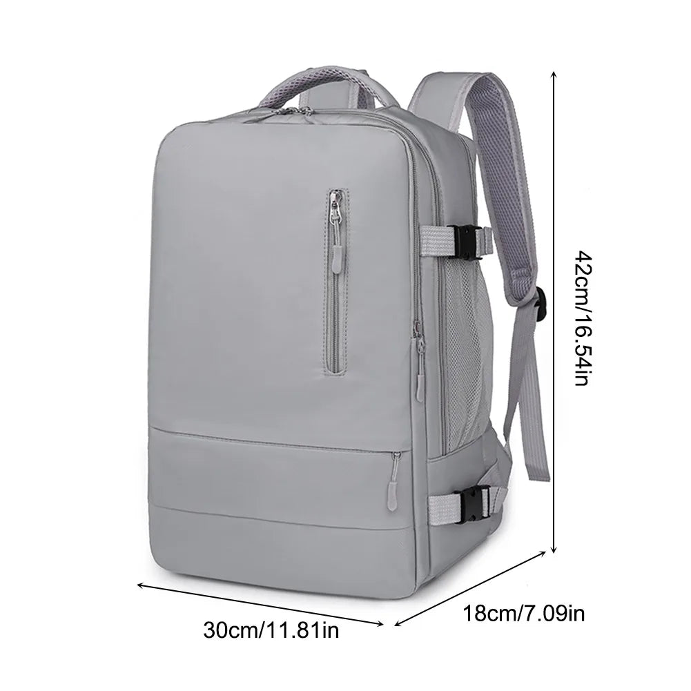 Women Travel Backpack Waterproof Anti-Theft Casual Daypack Bag Luggage Strap USB Charging Port Backpacks Laptop School Bags