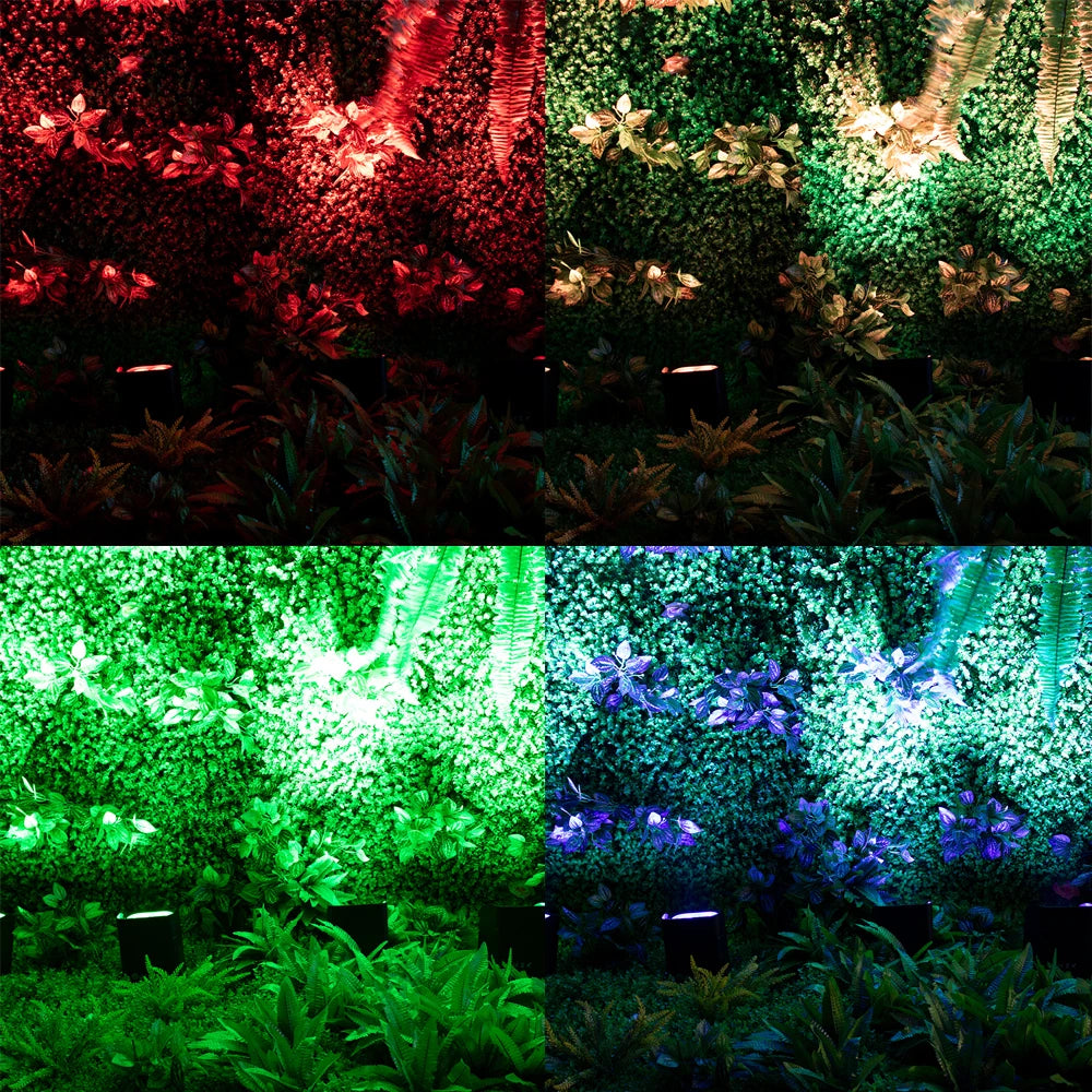 SHEHDS 4pcs 6x18w RGBWAUV LED Battery Par Wireless DMX512 Phone WIFI Wash Wall Light For Party Disco Christmas Lights Audience