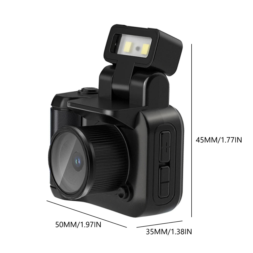 Y4000 Mini Camera with Screen HD 1080p Portable Video Recorder with Flash Light Battery Dock Retro Ultra Student Digital Camera