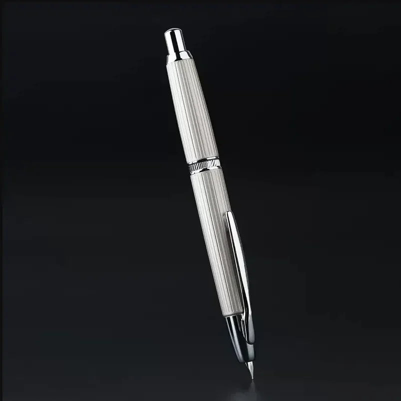 MOONMAN A1 AK1 Metal Press fountain pen Fish scale pattern design EF 0.4MM Nib writing ink pens school office supplies gifts pen