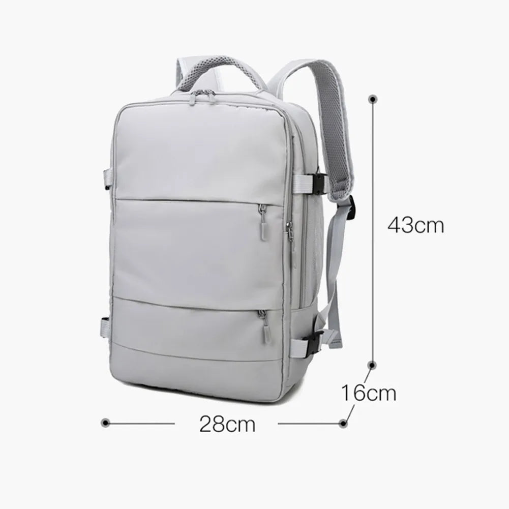 Women Travel Backpack Waterproof Anti-Theft Casual Daypack Bag Luggage Strap USB Charging Port Backpacks Laptop School Bags