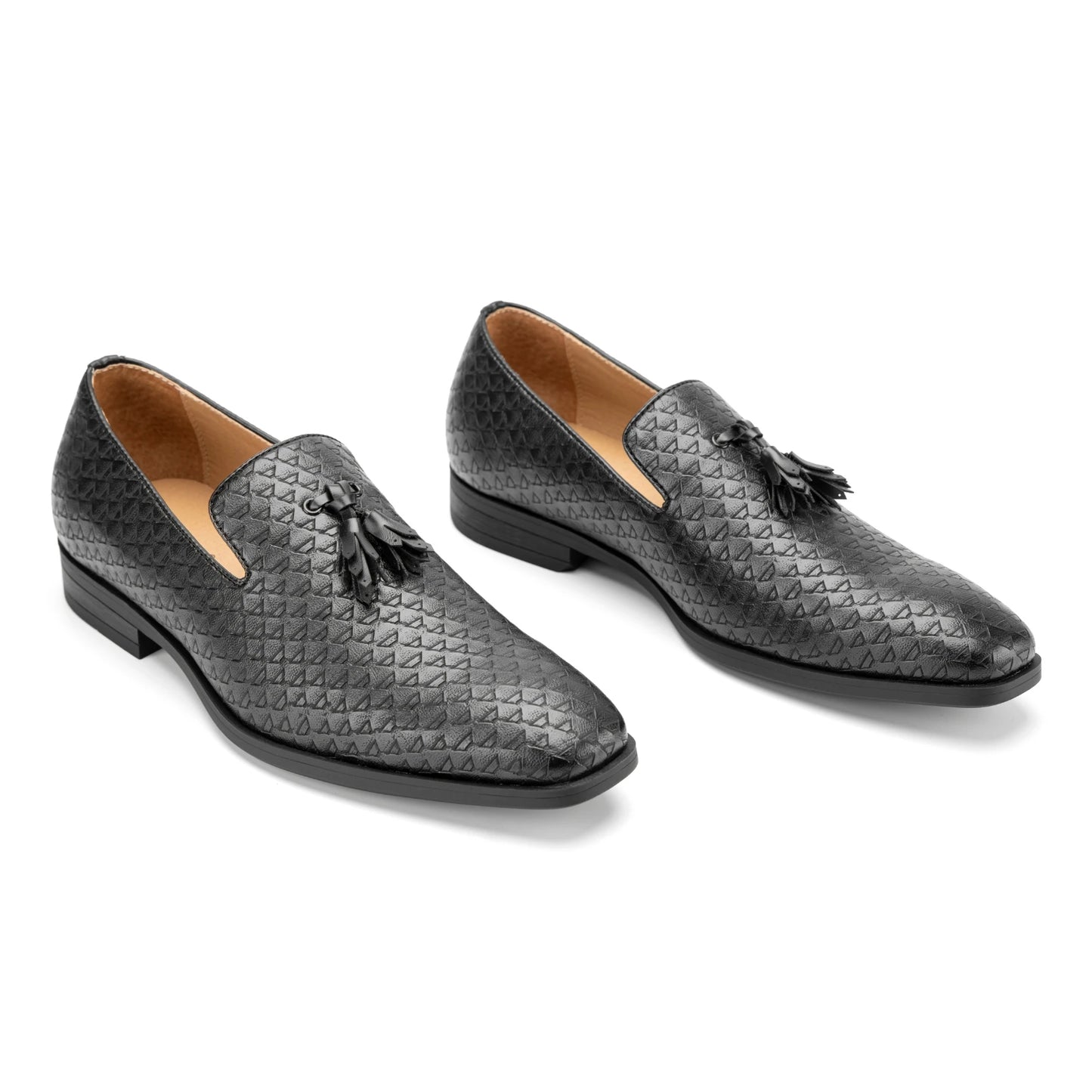 Meijiana Mens Leather Loafers Slip On Formal Dress Shoes