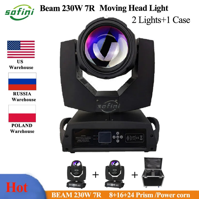 Beam 230 7R Moving Head Beam Sharpy 7R 230W Lyre Beam Light  For DJ Disco Stage Beam light Nightclub Parties Show Flightcase