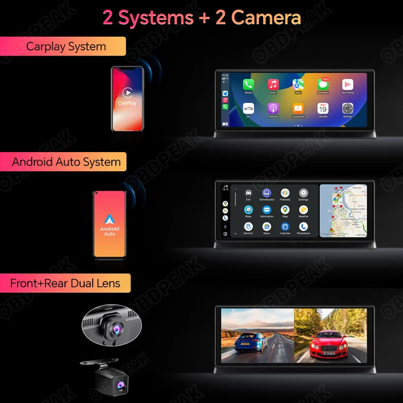 K2 Pro 11.3 Dash Cam 4K Car DVR Carplay Android Auto