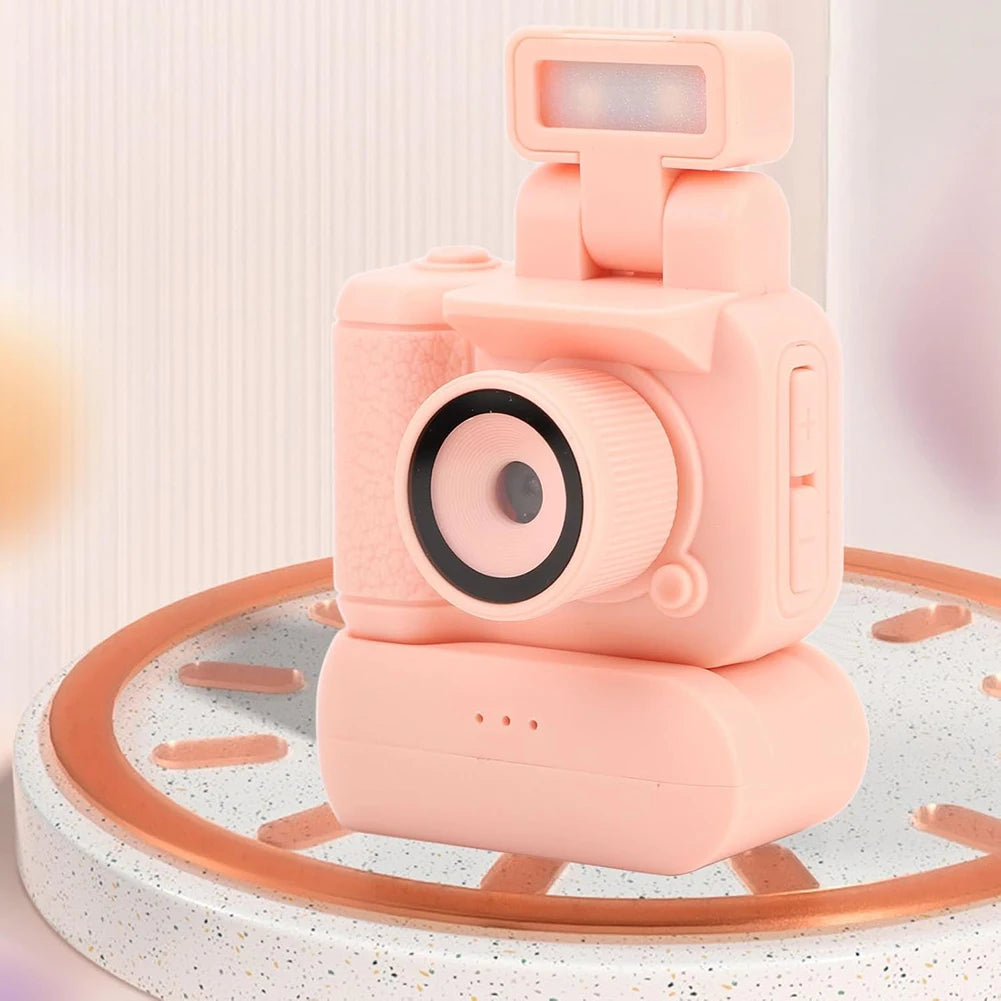 Mini Camera with Screen HD 1080P Portable Video Recorder with Flash Lamp and Battery Dock Digital Camera Small Camera