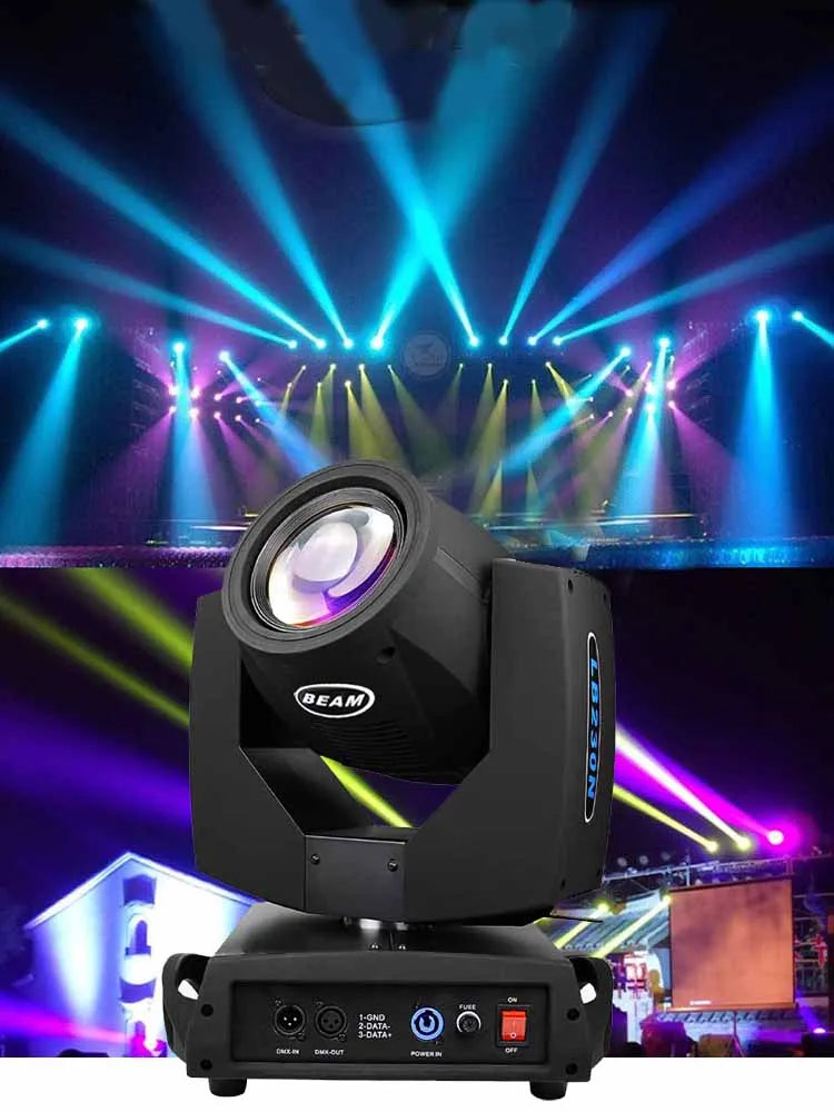 Lyre Beam 230W 7R Moving Head Stage Light Sharpy Gobo Dj Lights With 16Chs Dmx Control Good For Disco Bar Show