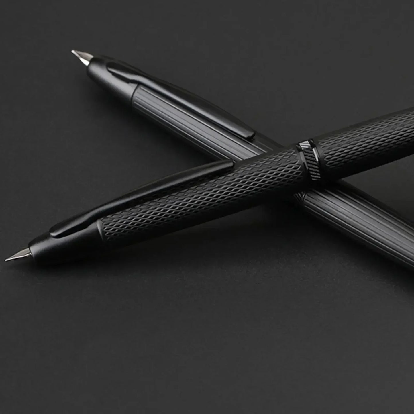 MOONMAN A1 AK1 Metal Press fountain pen Fish scale pattern design EF 0.4MM Nib writing ink pens school office supplies gifts pen
