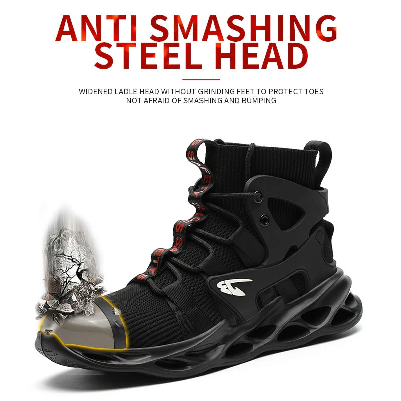Breathable Anti-Smash And Anti-Puncture Safety Shoes For Men