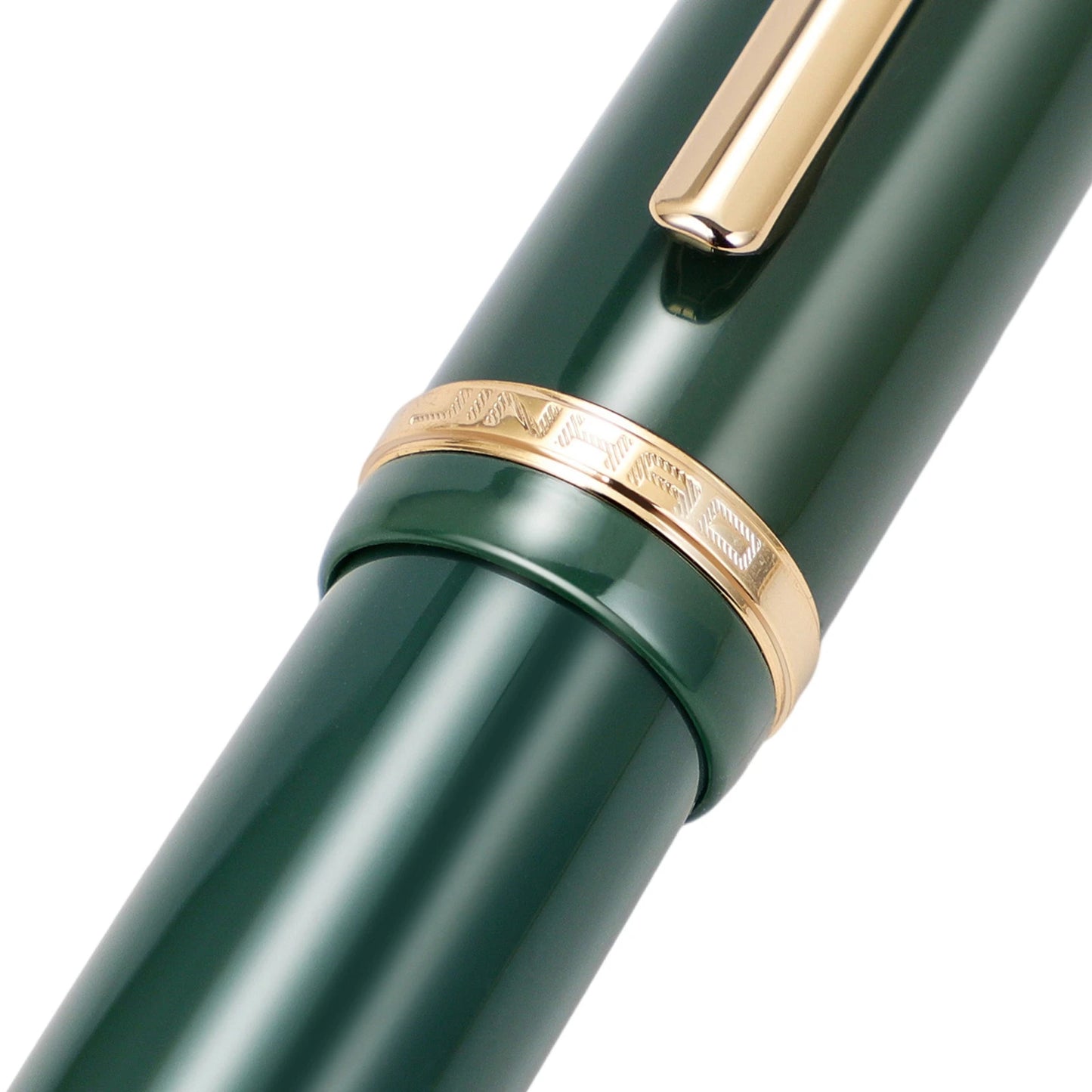 New JinHao X159 Acrylic Fountain Pen green gold Metal Clip Extended Fine Nib F 0.5mm school office supplies writing gifts pens