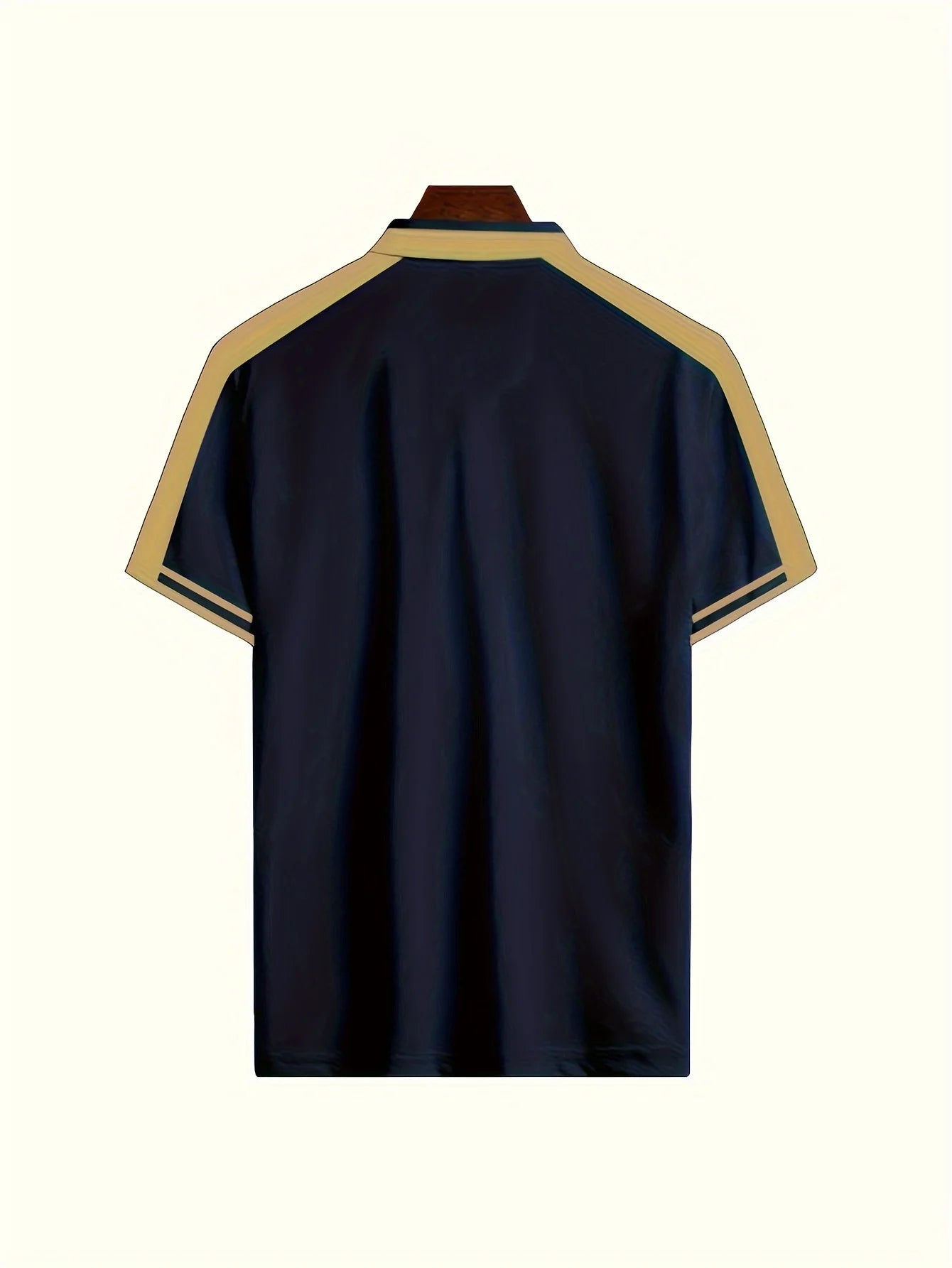 Bibi Popular Casual Short-Sleeved Buttoned Men's Polo Shirts, Lapel Tops, Pullovers, Men's Summer Clothing