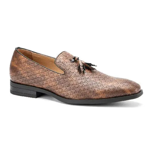 Meijiana Mens Leather Loafers Slip On Formal Dress Shoes