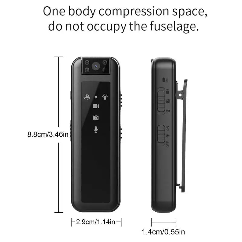 Digtal Body Mini Camera Hd Camera Cs07  Video Audio Portable Recorder 1080P Lens Law Enforcement Recorder Outdoor Versatile