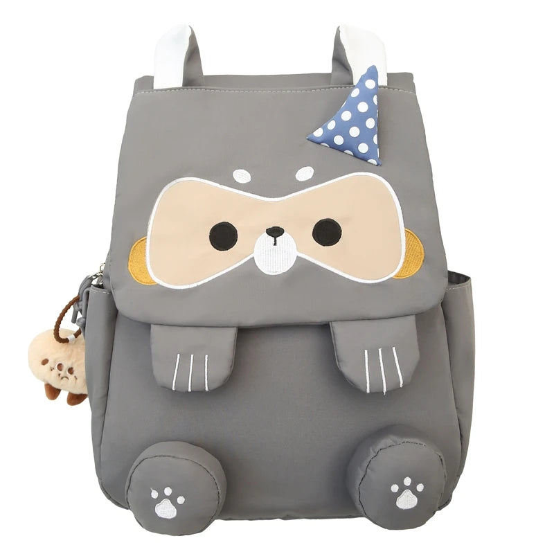 Cartoon Squirrel Backpack Cute Animal School Bag High-Capacity Laptop Bags Kawaii Book Bags Nylon Knapsack Daypack for Travel