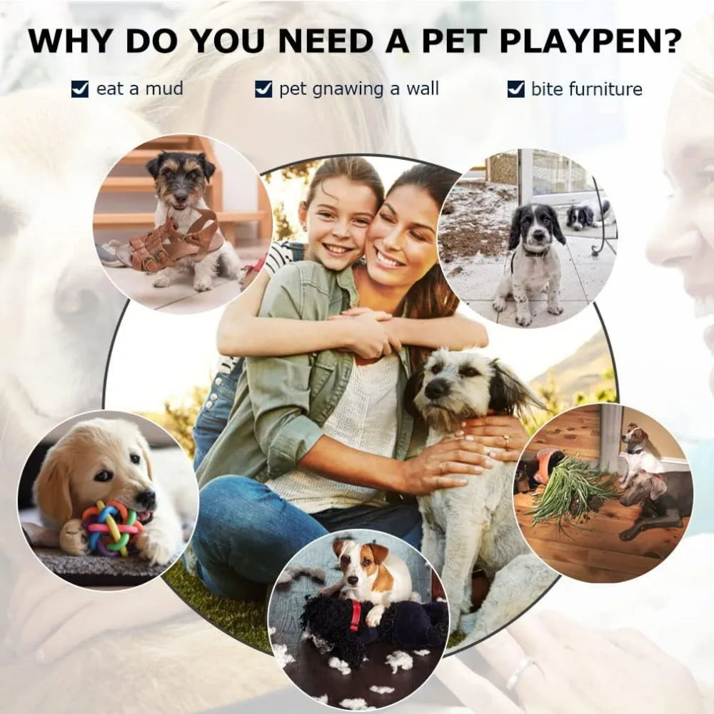 Dog Crates for Large Dogs Folding Mental Wire Crates Dog Kennels Outdoor and Indoor Pet Dog Cage Crate with Double-Door