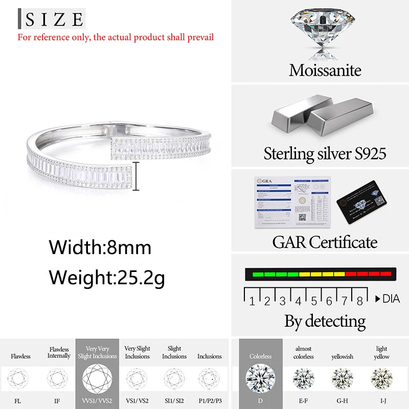 Luxury Bracelet Necklace Moissanite Chains Jewelry