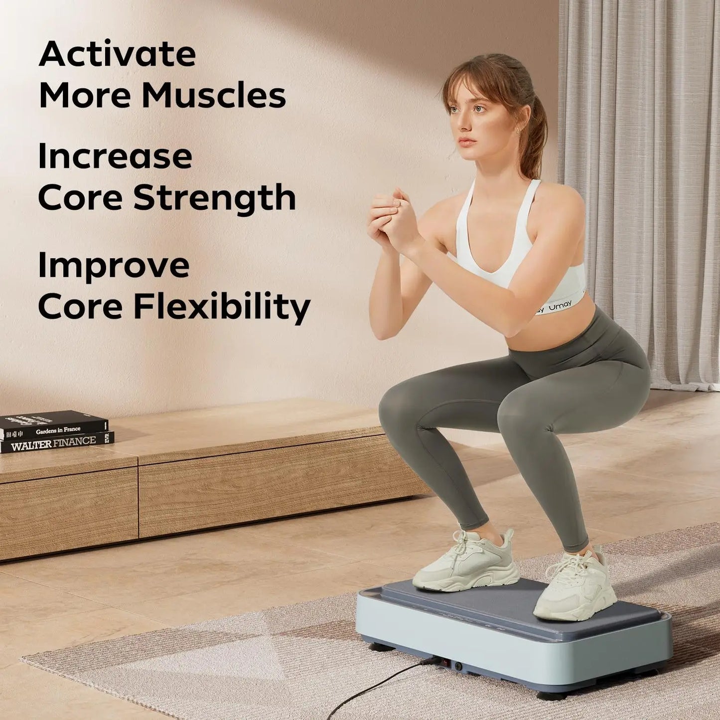 Vibration  Exercise Machine with Ring Band, Full Body Workout