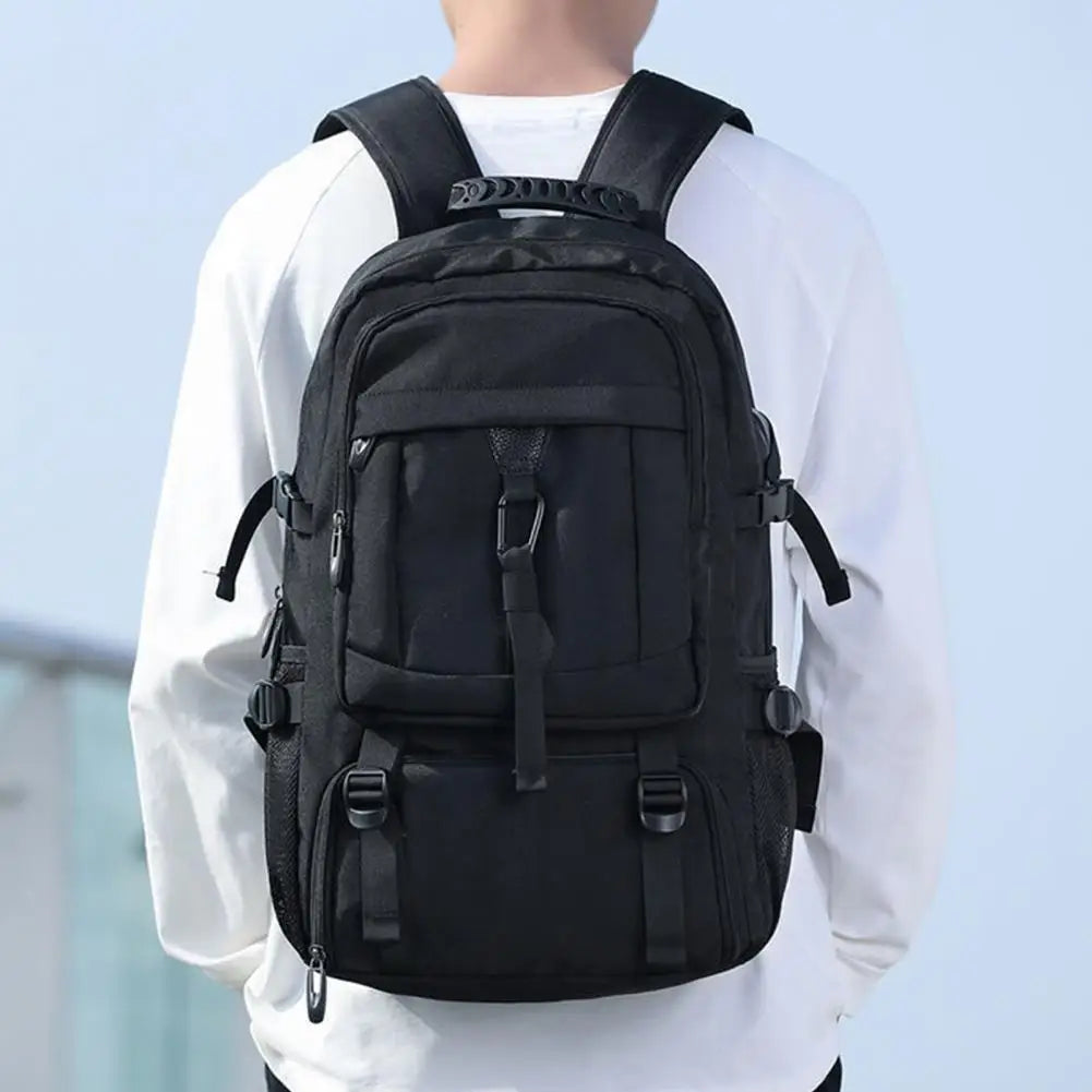 Travel Backpack Capacity Waterproof Backpack with Usb Charging Port for Hiking Business Adjustable Shoulder Strap College