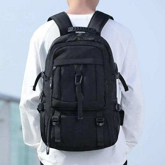 Travel Backpack Capacity Waterproof Backpack with Usb Charging Port for Hiking Business Adjustable Shoulder Strap College