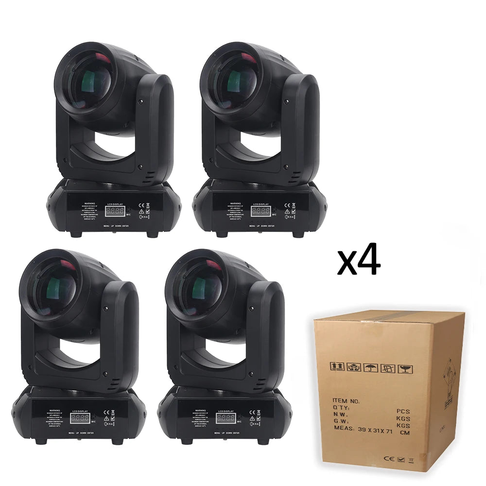 4Pcs/Lot 150W Beam Moving Head Sharpy High Bright Big Spot Jia Mi Ji Lens Projector Lighting For Party DJ Club Wedding Holiday