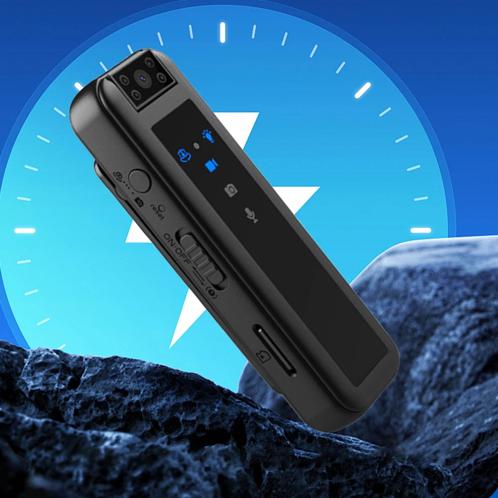 Mini Invisible Motion Camera HD1080P Small Law Enforcement Recorder Infrared Night Vision Miniature Camcorder Back Clip