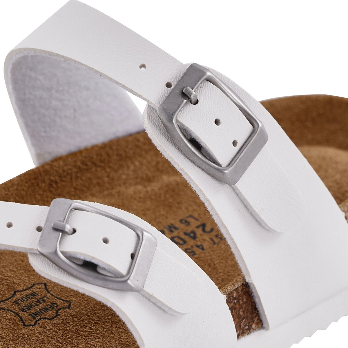 SUFU Hot Sale Sandals Natural Leather Outdoor Beach Buckle Fashion Brand Non-Slip Flip Flops Woman